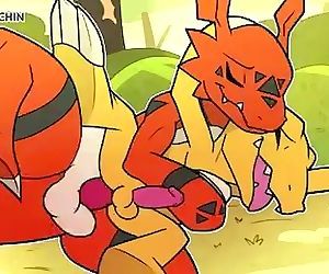 Well-pleased Digimon Buttsex!