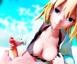 3D MMD Swimsuit Jeanne Gives..