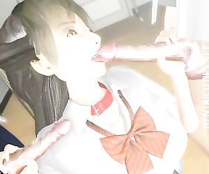 Hot 3D hentai schoolgirl..