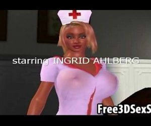 Morose 3D mock nurse sucking..