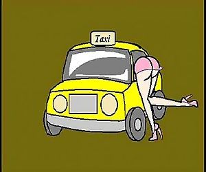 Frau zahlt für die taxi